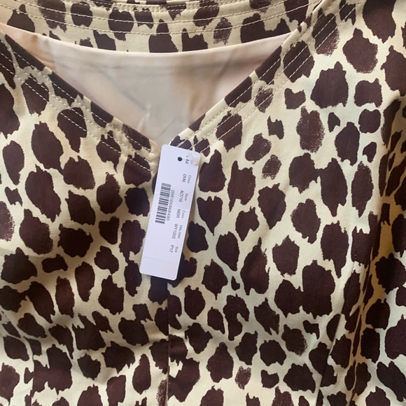 Petite VBack Dress Giraffe Printed BiStretchCotton - Picture 5 of 7